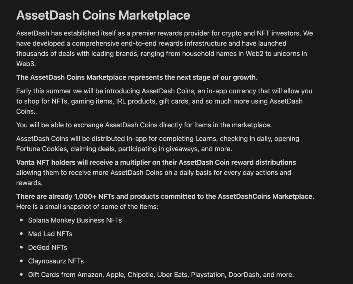 The AssetDash Vanta Whitepaper is live✨