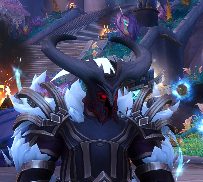 naustalgic's tweet photo. @WarcraftDevs @Warcraft would be very cool if Glyph of Stars didn't remove the shadow and glowy eyes effect from the tier helm :D https://t.co/25WMNTnpDk