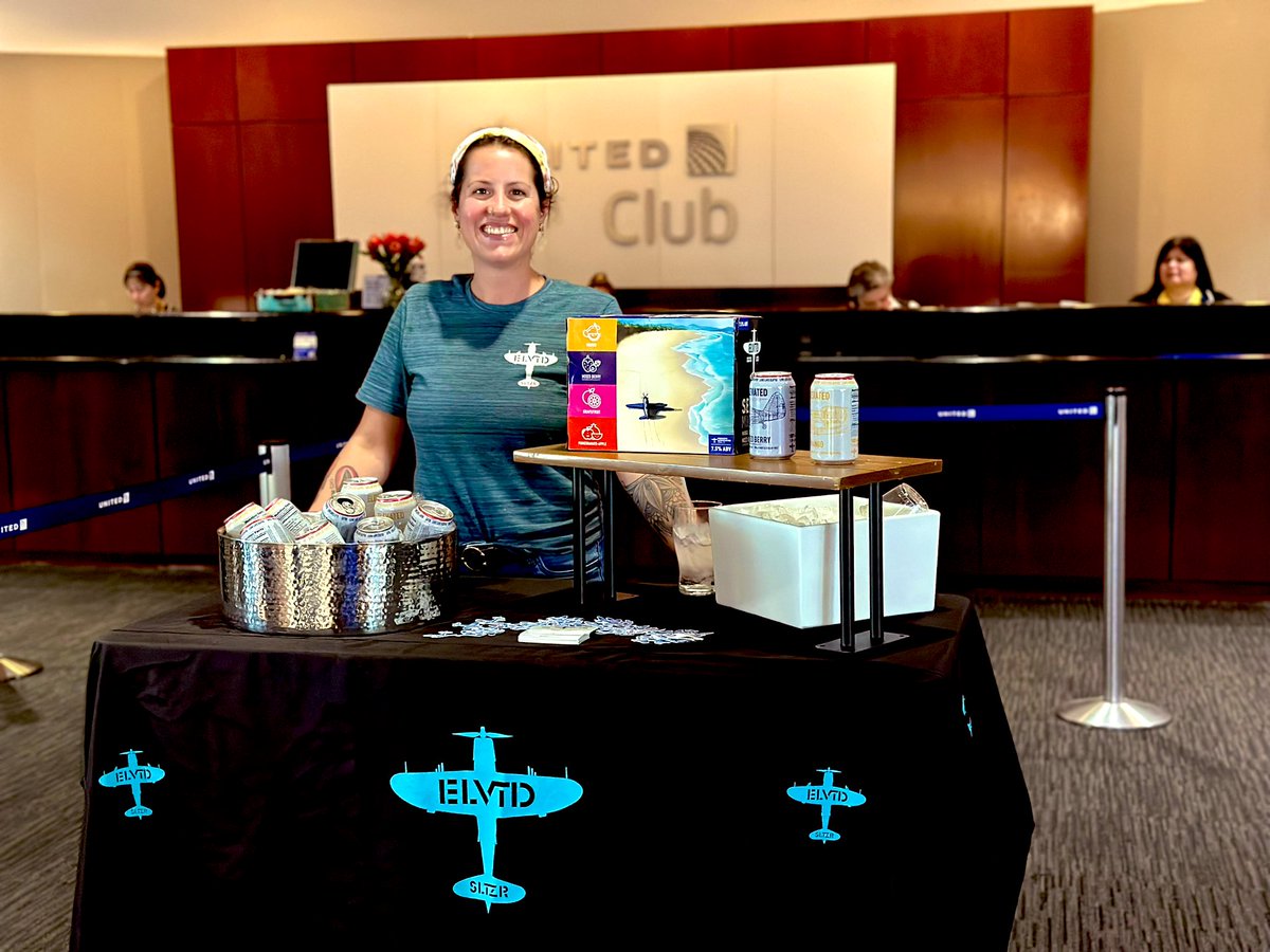 raeindenver's tweet photo. While you’re enjoying your elevated #UnitedCkub experience, grab an #Elvtd #Hardseltzer  and relax on this blue Sky day! @Tobyatunited @jacquikey @KevinMortimer29 @jwartner8 @JJonusUA @Premium_Steven https://t.co/MFsoaQlg5l
