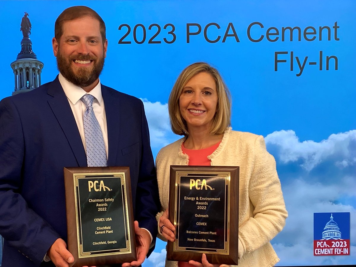 🏆 PCA Chairman’s Safety Performance Award | Clinchfield Cement Plant, GA 
🏆 PCA Energy & Environment Outreach Award | Balcones Cement Plant, TX  

This week, our teams shined in Washington D.C. We’re incredibly proud of their devotion to #BuildingaBetterFuture! #PCACementFlyIn