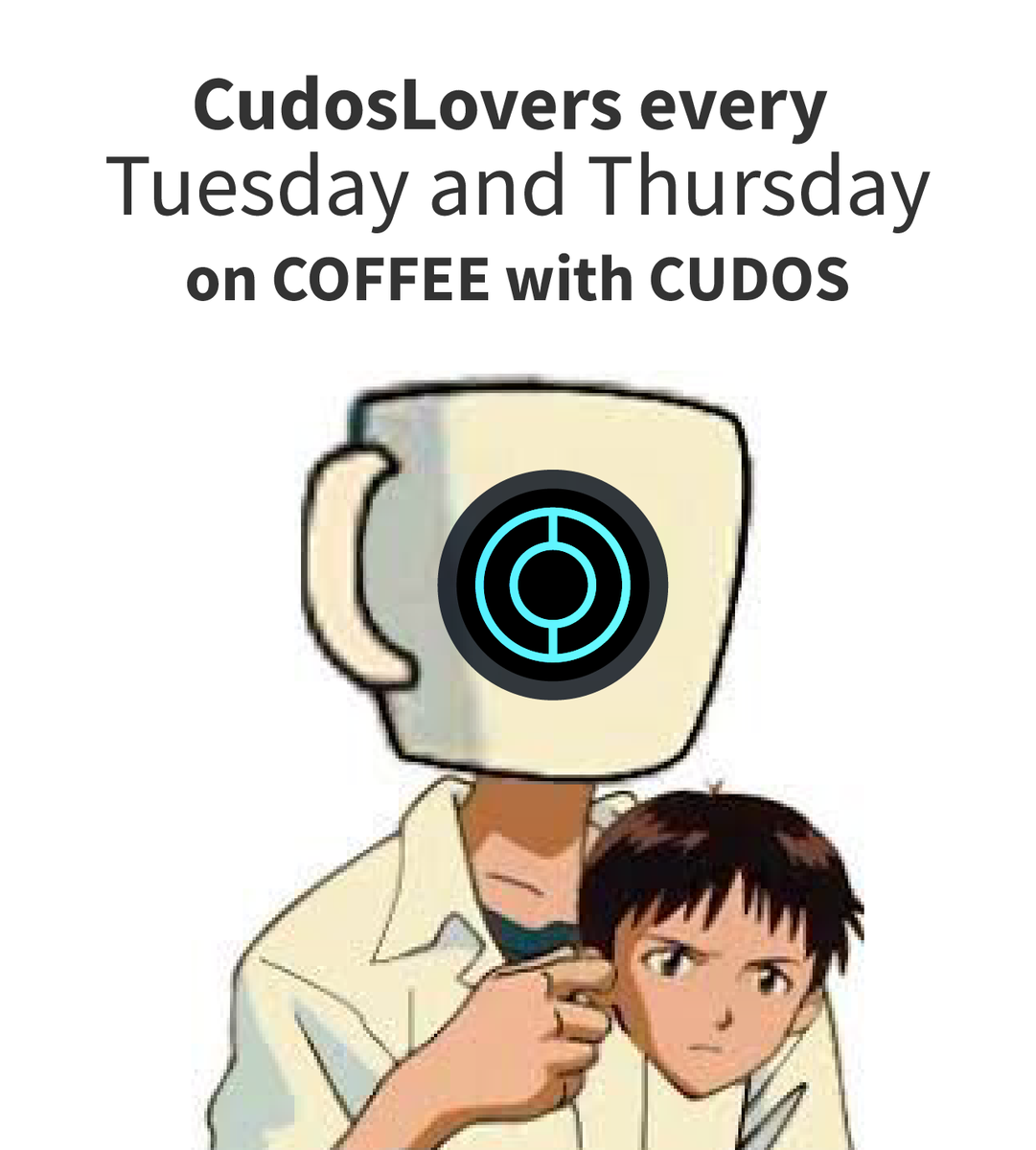 We are more cup than person 🤪🤪🤪
And there are excellent reasons to be!

Attend the "Coffee with Cudos" and listen to the discussions about the development of #CUDOS and the #blockchain industry and be a part of our community!

🔵 Thursdays - TwitterSpace on <a href="/CUDOS_/">CUDOS</a> 

#Crypto