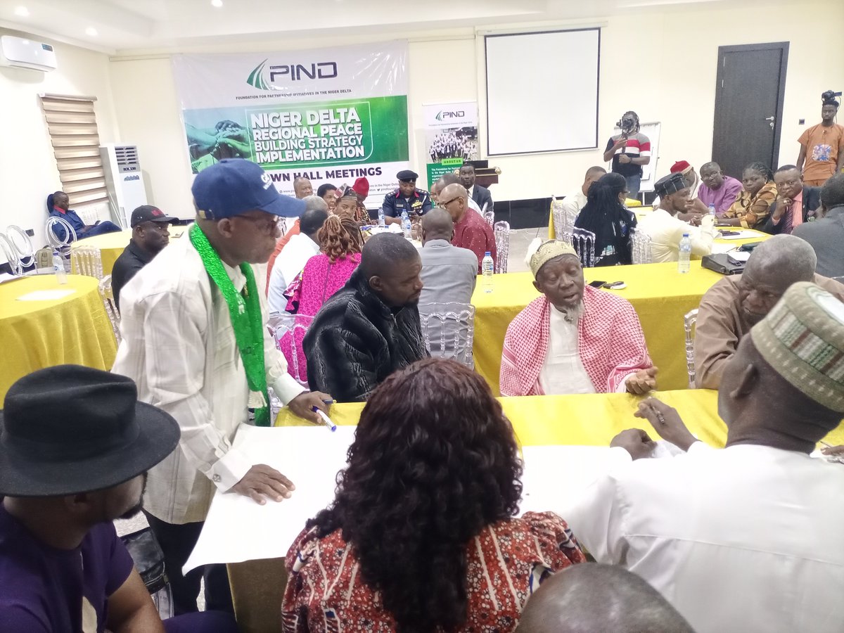 I facilitated the one day Town Hall Meeting for Foundation for Partnership Initiatives in the Niger Delta - PIND &amp; ministry of Niger Delta Affairs (MINDA)on the Nger Delta regional peace building strategy (NDRPS) - A multi stakeholder engagement