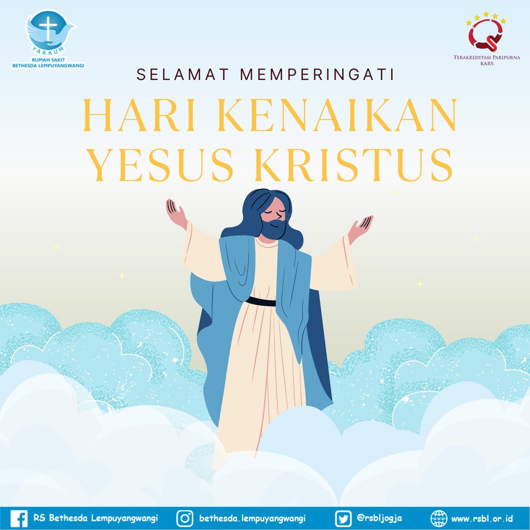rsbljogja's tweet photo. Dia yang datang dari Surga kembali ke Surga untuk menyediakan tempat bagi kita di rumah Bapa. KenaikanNya memberikan janji pada kita bahwa Ia akan datang kembali menjemput kita.
#kenaikanyesuskristus 
#kenaikanNYA https://t.co/BRuR25XAr3