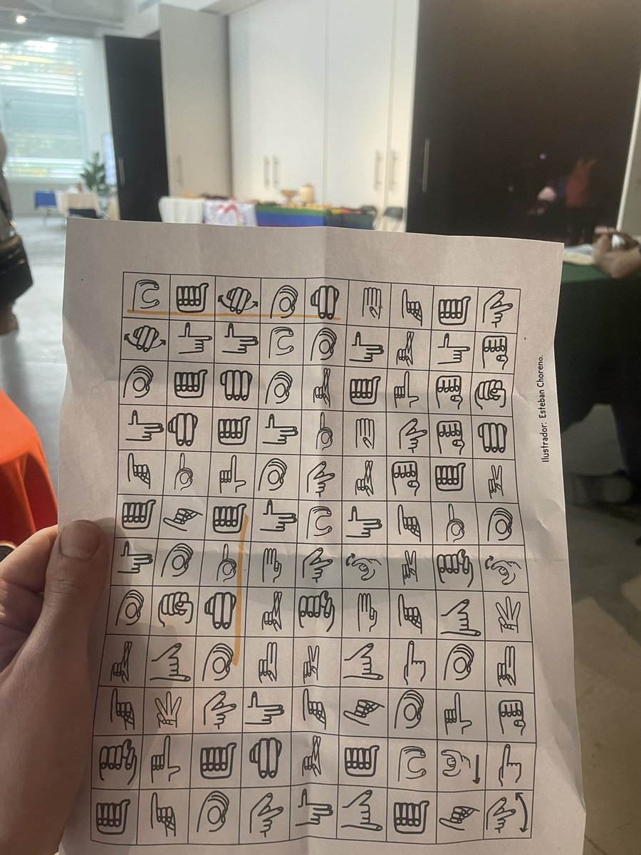 Lo siento, estoy muy ocupado jugando sopa de letras en lenguaje de señas y no te puedo ver hoy