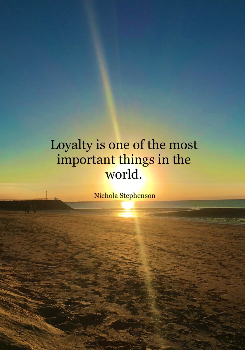 Loyalty is one of the most important things in the world - NLS 

#positive #mentalhealth #mindset #loyalty #joytrain #successtrain #success #ThinkBIGSundayWithMarsha #thrivetogether #thinkbig