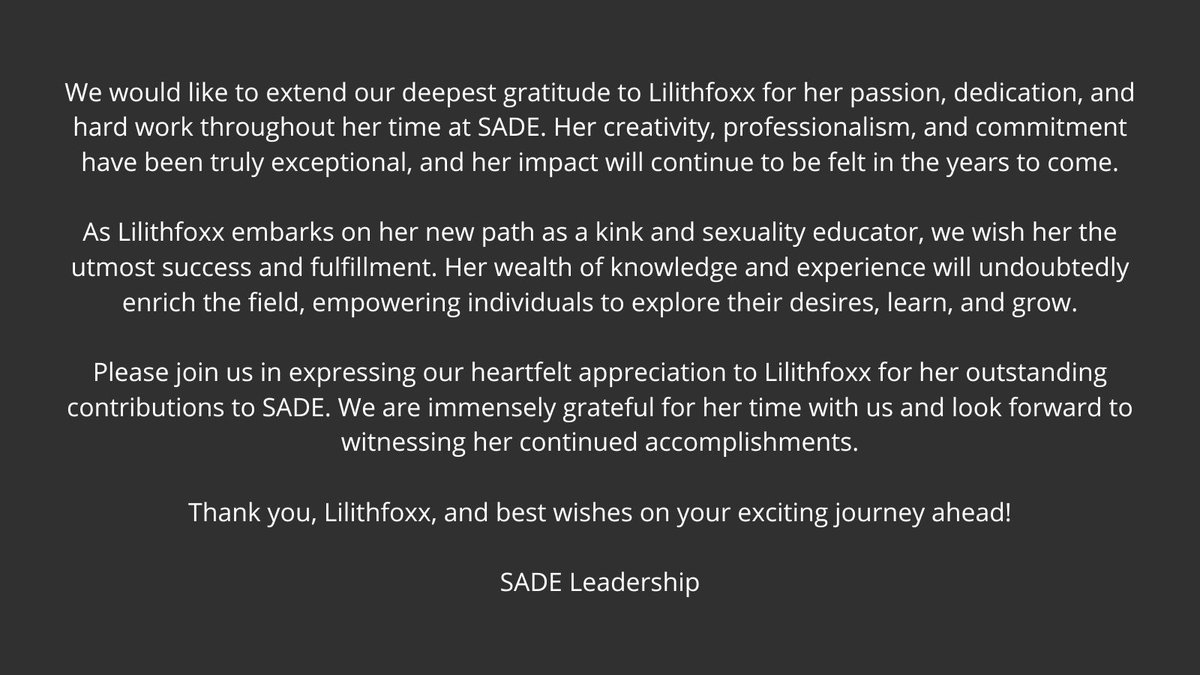 sadeclasses's tweet photo. Follow Lilith @thelilithfoxx https://t.co/61aiQxUMfK