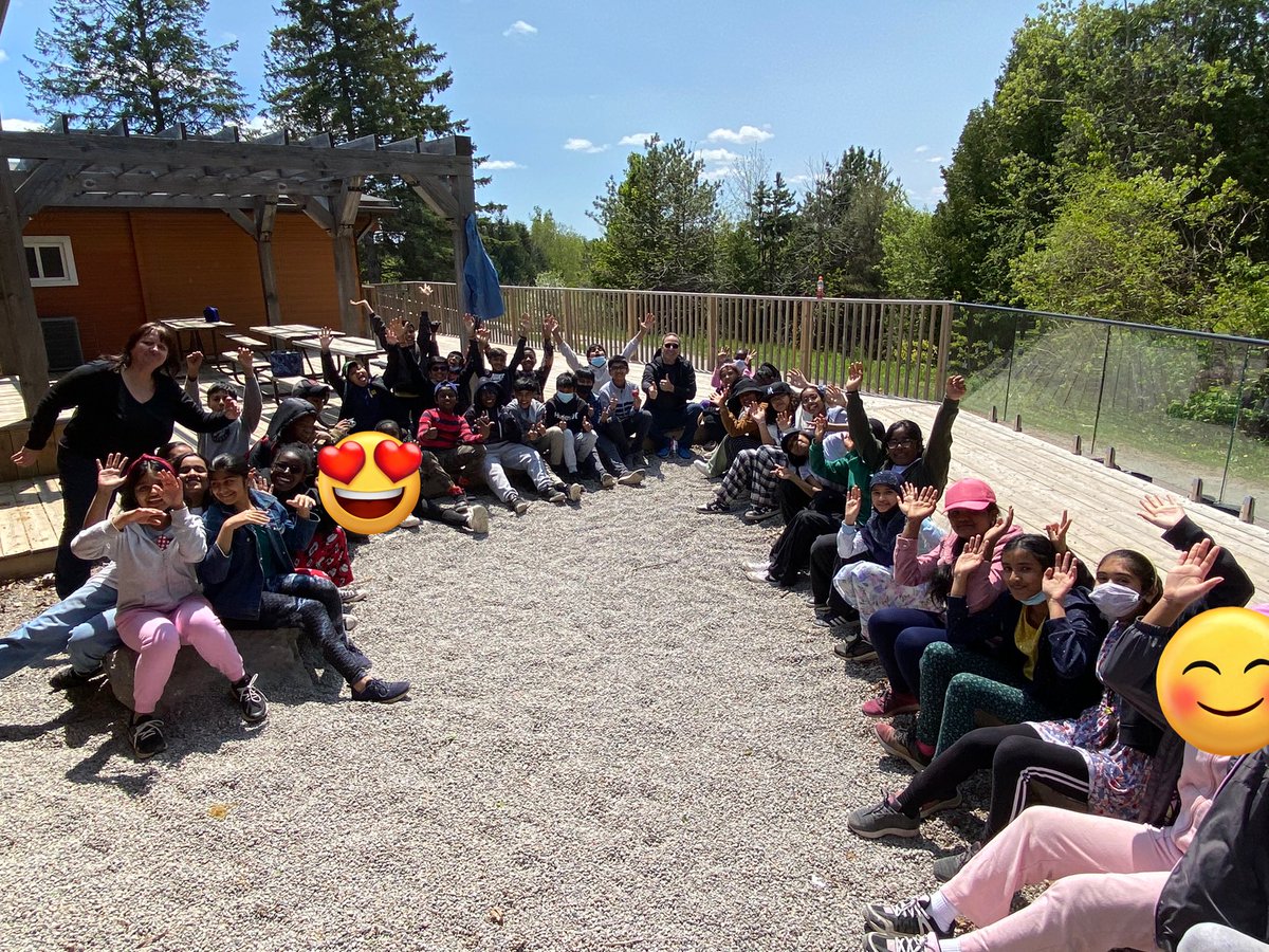 Students from @WoburnJunior are excited to start our adventure at overnight camp thanks to the #leakockFoundation, @HondaCanada @TRCA_HQ #futureEnvironmentalAmbassadors @LC3_TDSB