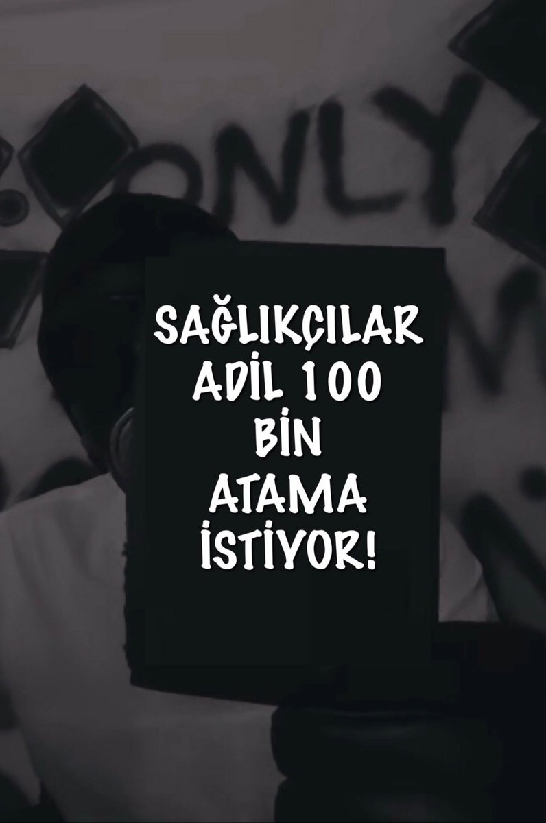 Adil  100 bin sağlık istihdam olmasıni gerekir

#Saglikciya100BinAtama