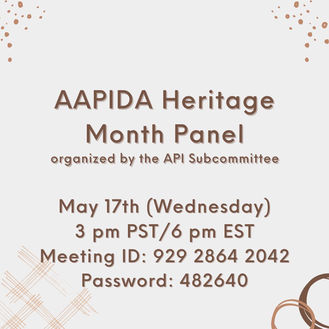 Sruthi Swami (@drsruthiswami) on Twitter photo Attending a wonderful panel featuring AAPIDNHA school psychologists (such as <a href="/DrSDCosta/">Stephanie D'Costa, Ph.D, LP</a> ) speaking about their experiences! Going until 4:30pm PST. Join us if you’re free! #aapidnha #aapidaheritagemonth #schoolpsychology Attending a wonderful panel featuring AAPIDNHA school psychologists (such as <a href="/DrSDCosta/">Stephanie D'Costa, Ph.D, LP</a> ) speaking about their experiences! Going until 4:30pm PST. Join us if you’re free! #aapidnha #aapidaheritagemonth #schoolpsychology