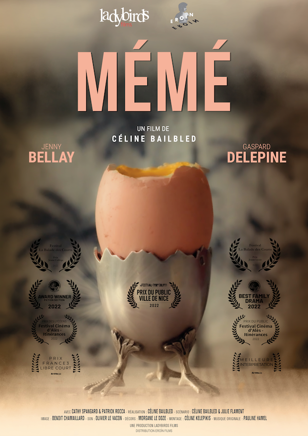 LadybirdsFilms's tweet photo. Diffusion du court-métrage "MÉMÉ" de Céline Bailbled, samedi 20 mai 2023 autour de Minuit sur Arte. Bon film !
https://t.co/pIfI9W5m5k
#Ladybirdsfilms #Courtmétrage #Fiction #Festival #Award

https://t.co/QqXvvBF2CT https://t.co/ZvdSCKHzxQ