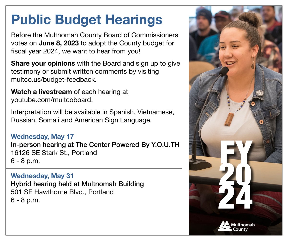 Multnomah County, OR on Twitter "Reminder Tonight is the second