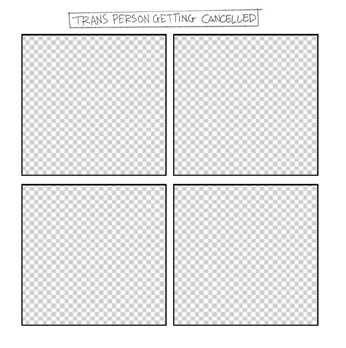 I made two comics to illustrate the incredibly subtle difference between an MP getting cancelled and a trans person getting cancelled