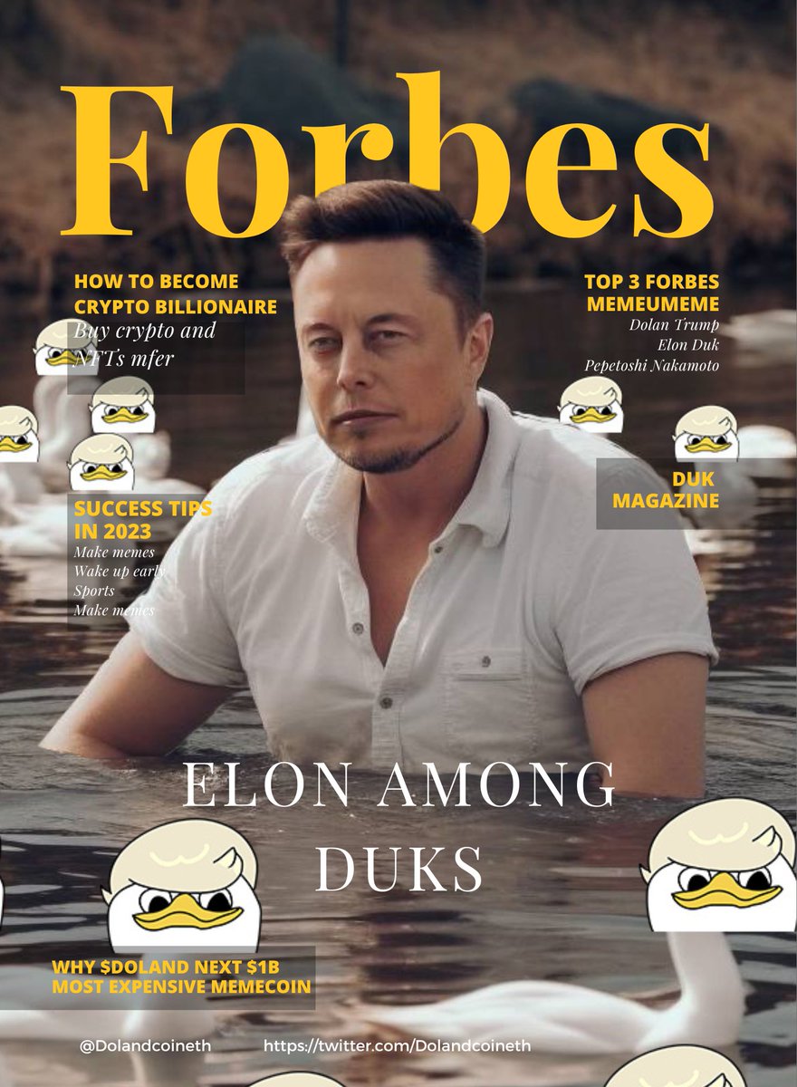 📓 Weekly Duk magazine

- Why $DOLAND is next 1B most expensive #memecoin  ? 💸

🧵 Thread👇

📌 RT, drop address for 166.666 $DOLAND (est .1E) 5 winners