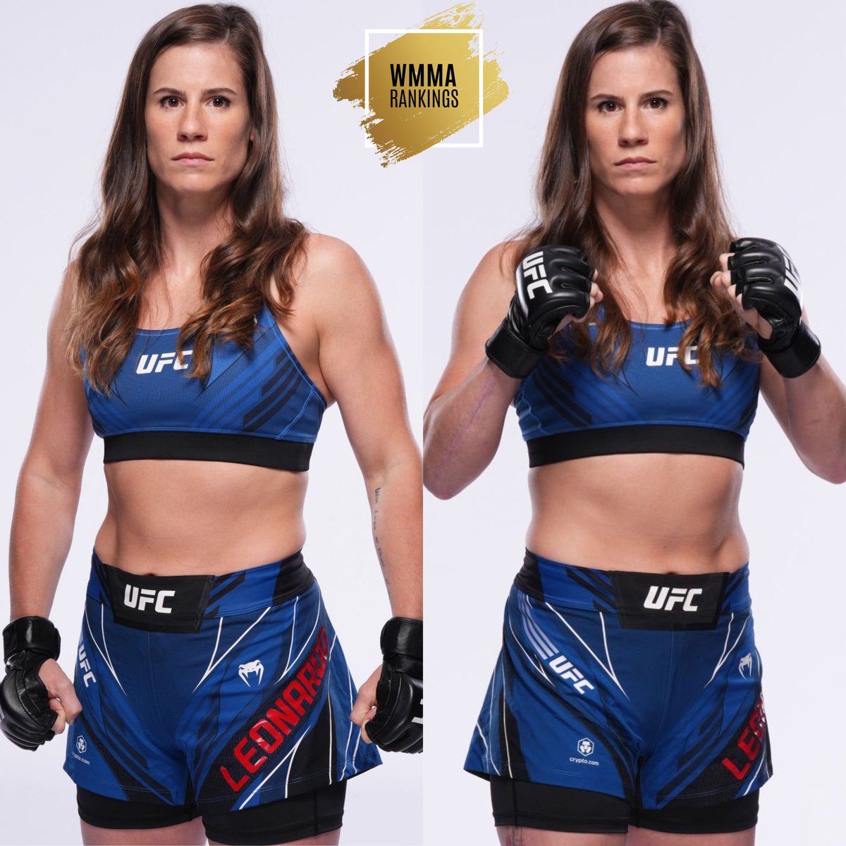 🔥 Don't miss it! Victoria Leonardo (<a href="/VLeo0216/">Victoria Leonardo</a>) takes on rising star Natalia Silva on the #UFCVegas73 prelims! 🥊🇺🇸 Despite being the underdog, Victoria is ready to defy the odds. Check out her bold new portrait shots! 📸 Witness the potential upset! 💪💥 #WMMA #UFC