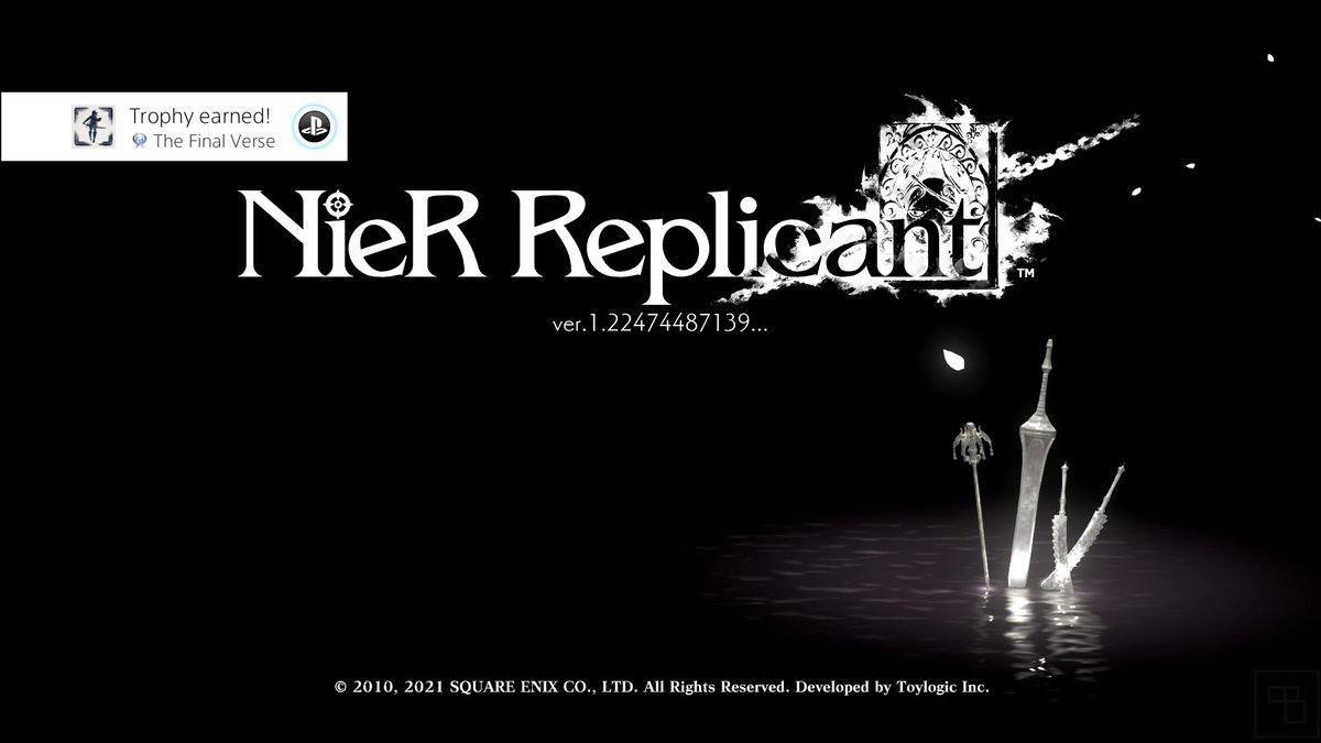 Just finished Nier Replicant. Like Nier Automata I gave this masterpiece of a game a Platinum Trophy. This one was difficult to get with the grind but happy that I got it, hmm. #PS4 #platinumtrophy #paglababa #NieRReplicant #PlayStation4 #hmm