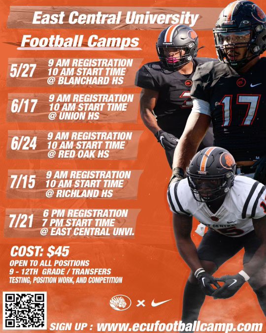 Thank you @CoachIngramECU for the camp invite. See you in July