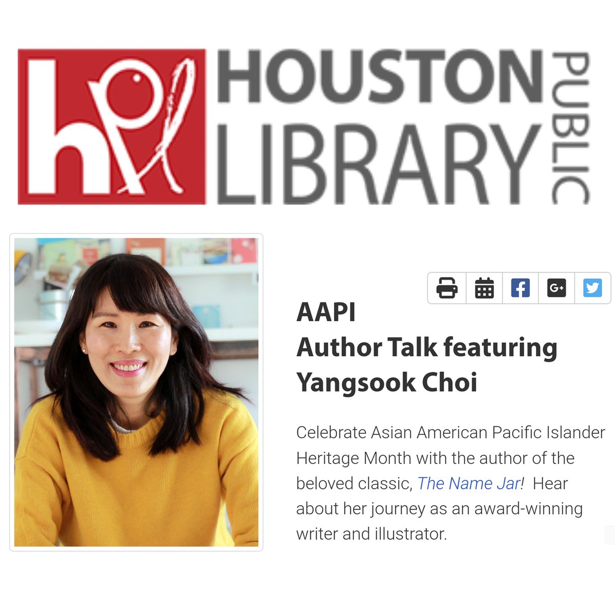 It was an absolute honor and pleasure to celebrate Asian American Pacific Islander Heritage Month with Houston Public Library!

#asianamericanheritagemonth
#ILoveHPL
#publiclibrary
@houstonpubliclibrary