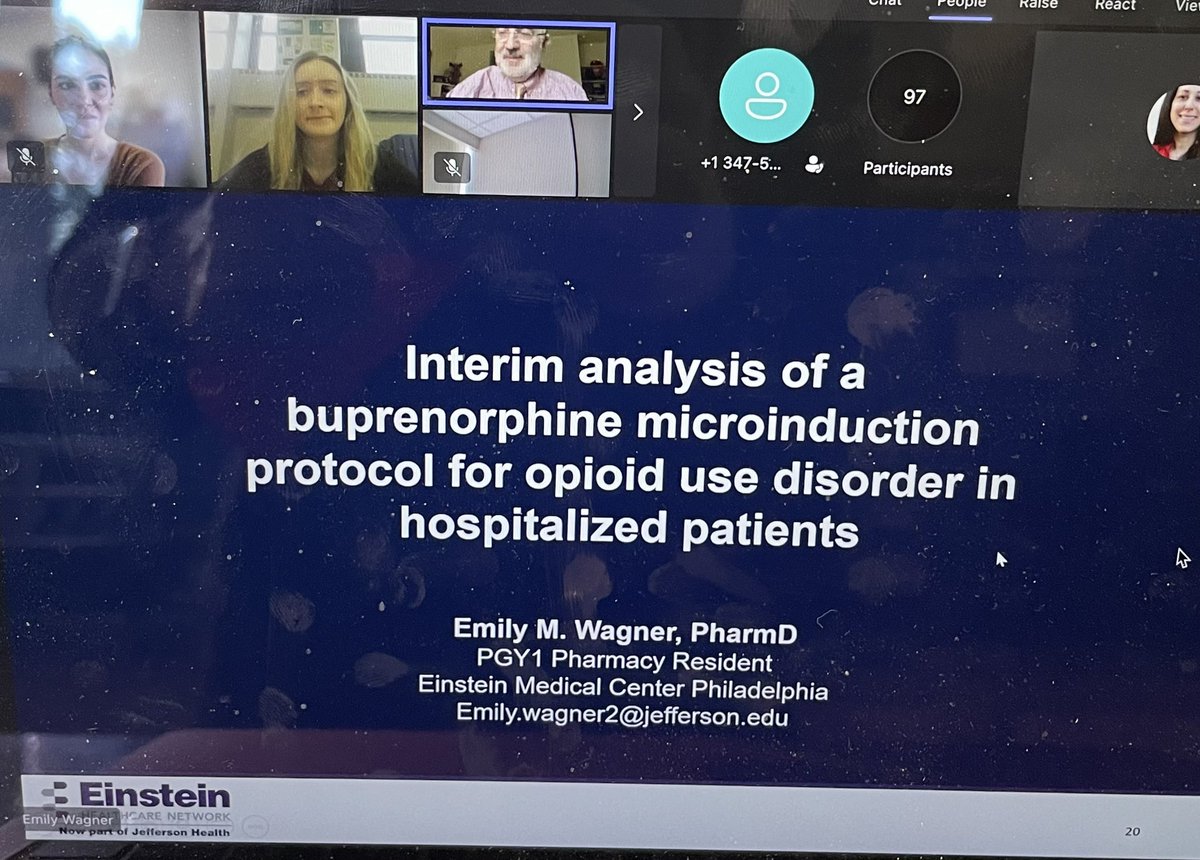 Congratulations to our resident Emily who was one of five finalists in the Einstein Resident Research competition 🙌💊 #pgy1 #pharmres #TwitteRx