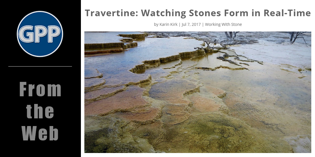 From the Web: How is #travertine formed? A geologist explains it here: goo.gl/ziyieh #usenaturalstone