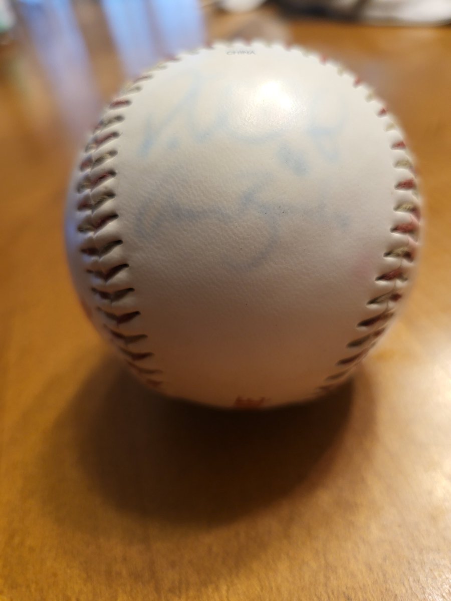 ct1310's tweet photo. I think my @ChrisBurke02 ball has seen better days. https://t.co/kdrwzb6Z1l
