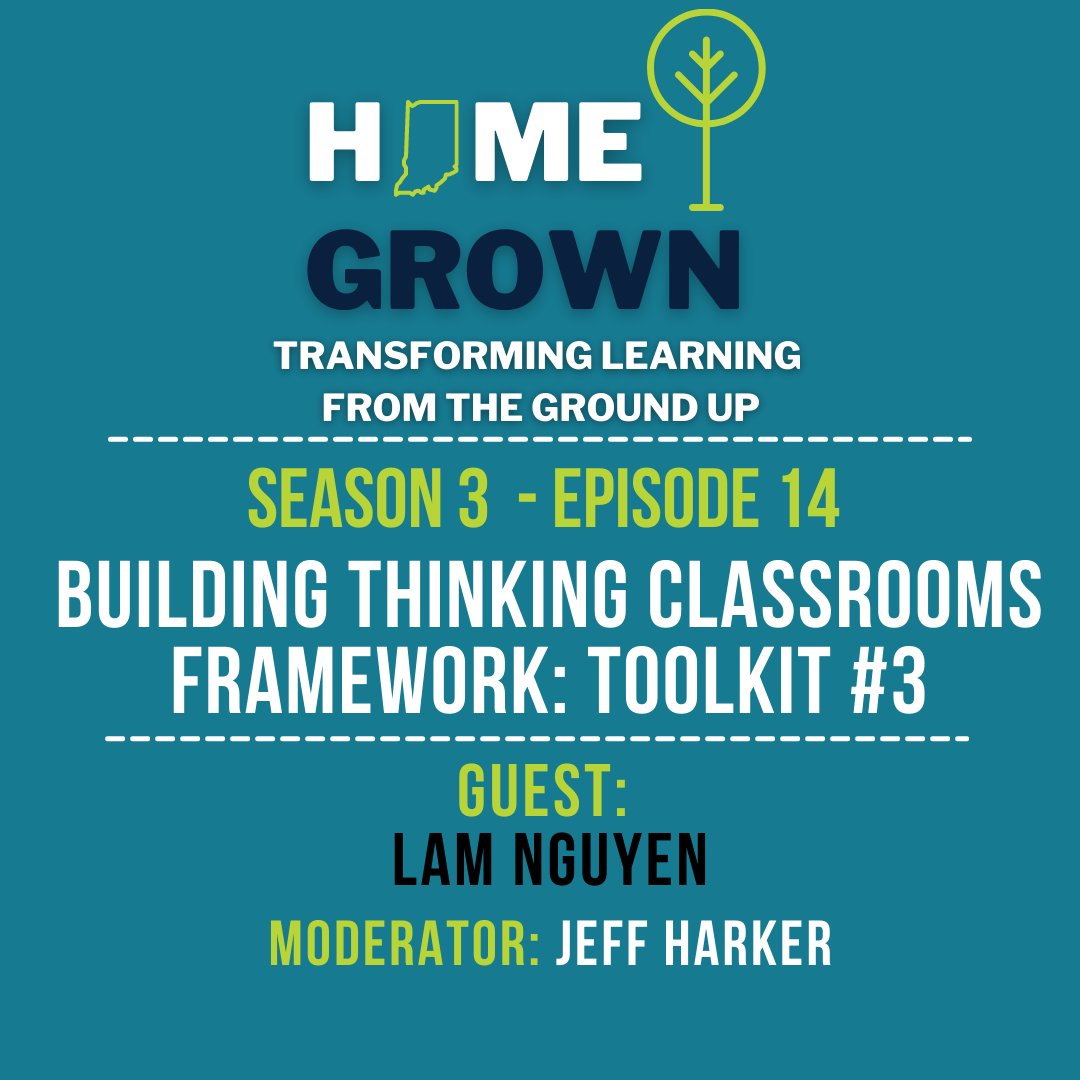 Jeffharker314's tweet image. Subscribe to Home Grown @KeepINLearning and get access right away to my 4-part series on Building Thinking Classrooms. Episode 3 drops Thursday morning!  @NguyenMath is amazing and insightful.  I can&apos;t wait for you to hear him! #thinkingclassroom @pgliljedahl