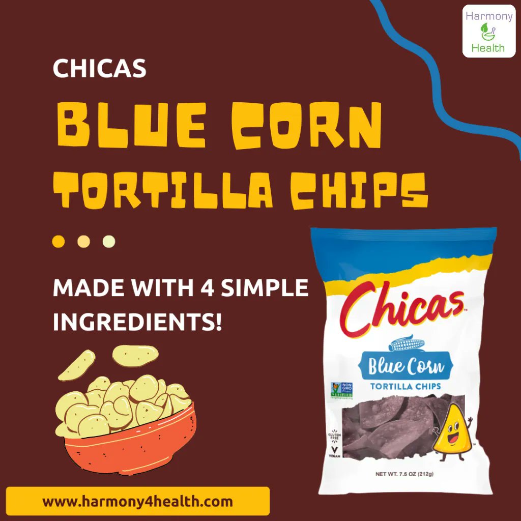 harmony4health's tweet image. Try Chicas' Blue Corn Tortilla Chips for a healthy yet savorable snack! #snack #chips #bluecorn #lu
harmony4health.com