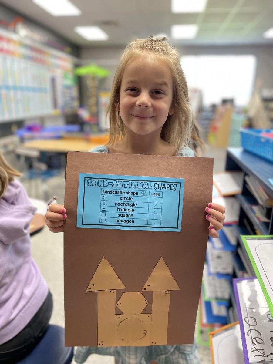 RiverdaleSDWI's tweet photo. Kindergartners have been learning about 2D and 3D shapes. They used what they know about shapes and symmetry to build sandcastles!! 🏰

The joy on their faces as they proudly display their sandcastles is truly heartwarming.🤗🥰 Great work, students!

#RDMaroonNation https://t.co/uETwSwa0oZ