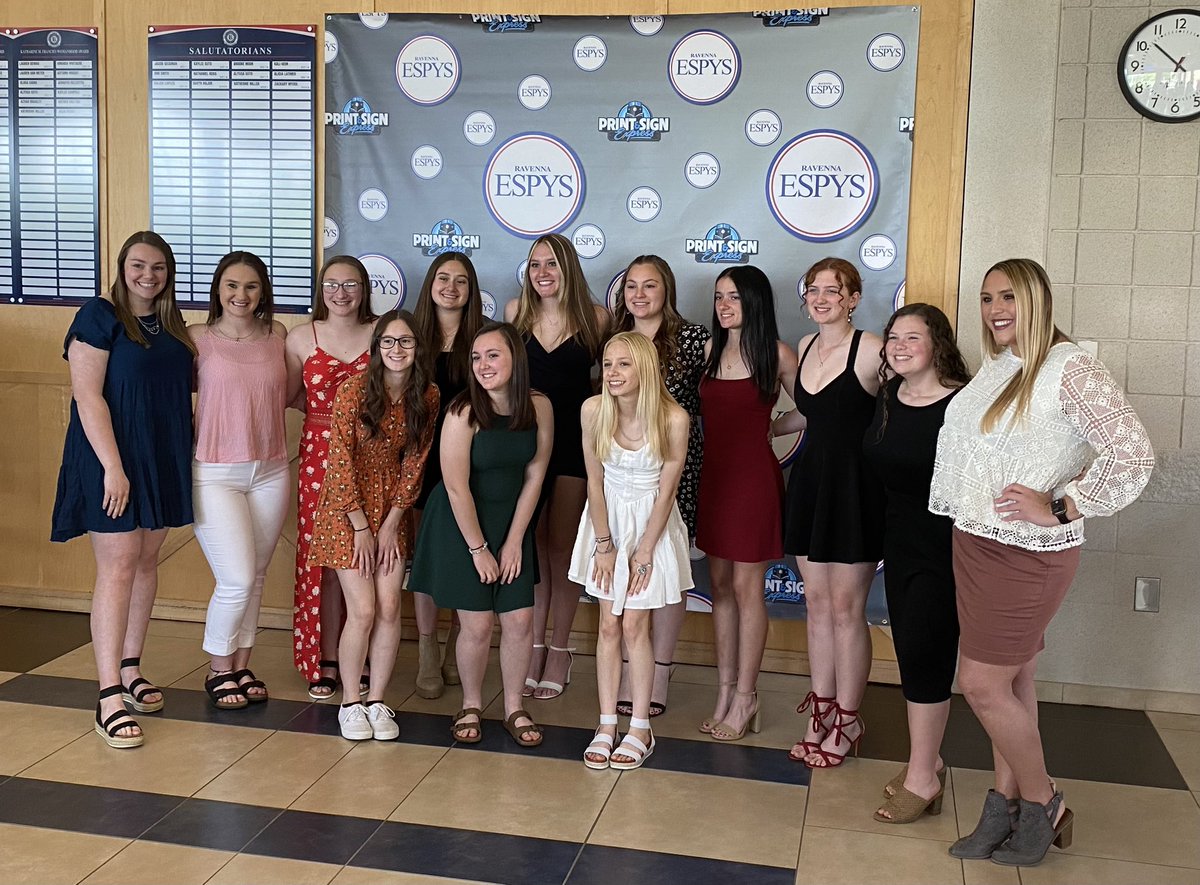 RavennaSupt's tweet photo. The Espy’s are back! Congrats to Girls Softball, Girls Tennis and Boys Tennis!#OnlyInRavenna #RiseUpRavenna https://t.co/1ZtbBGke26