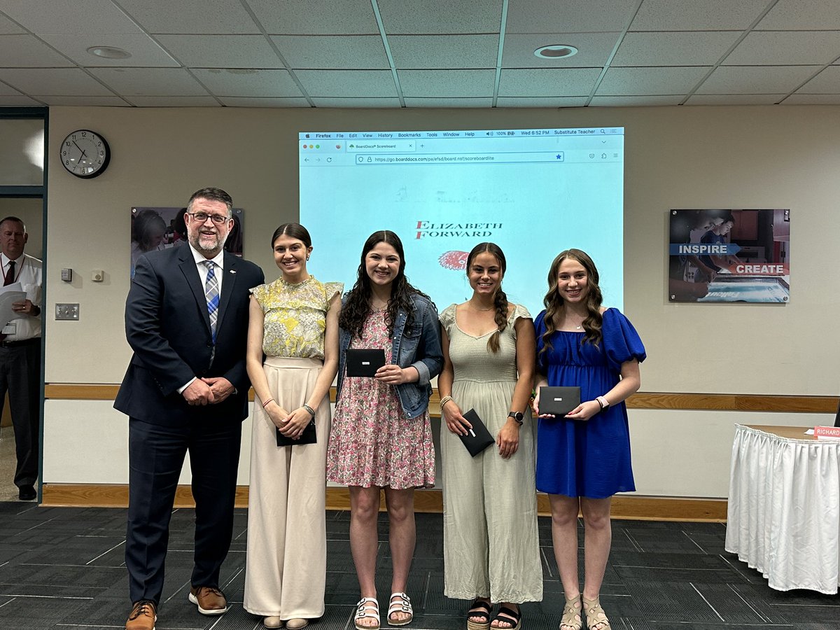 Congratulations and best wishes to these outstanding students who represented their peers and our district over the years.  <a href="/EFHSSGA/">EF Student Gov</a> #EFProud *missing from the photo is Ethan Callaghan
