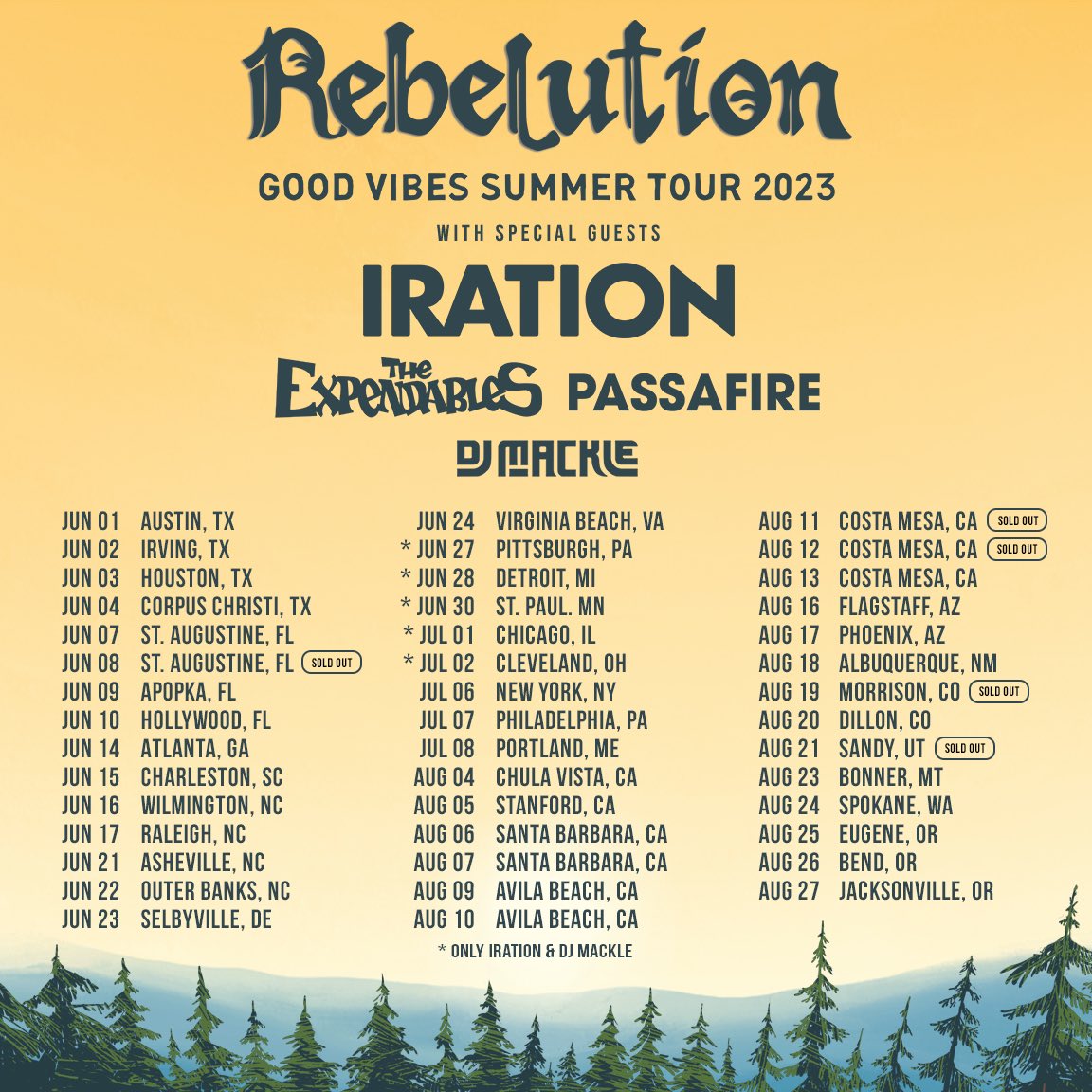 RebelutionMusic's tweet photo. 2 more weeks until GVST23 kicks off! What city will we see you in? 👀 https://t.co/DhWkmdFbmj