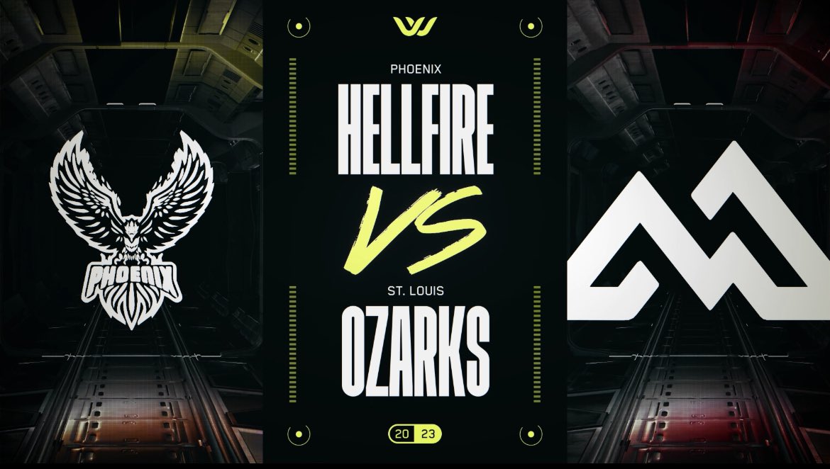 EsportsWSeries's tweet image. Phoenix Hellfire has a double header tonight as they want to keep on trying to secure placement for champs, St. Louis Ozarks is closing on on the 3rd seed 

🕖 8:30PM EST 

PHX: 
📺: twitch.tv/fenrircod

STL: #GoZarks 
📺: twitch.tv/diffmoves