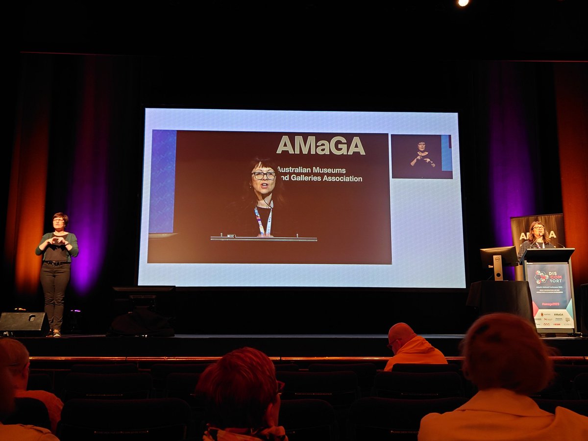 Happy International Museums Day - all ready for first plenary with <a href="/KateLarsenKeys/">Kate Larsen (she/her)</a> #amaga2023