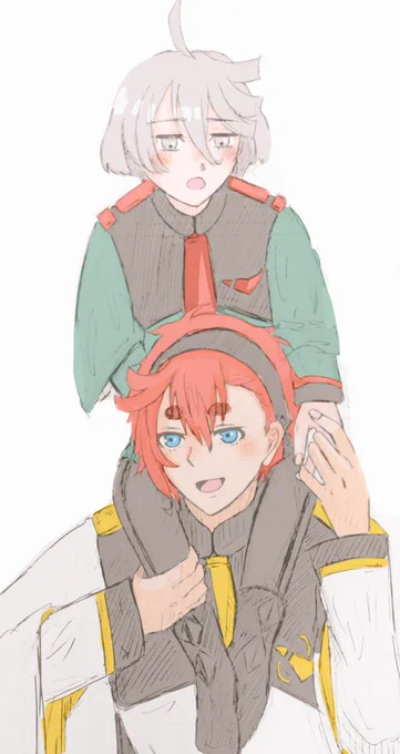 起きてから軽く色塗ってた。  #G_Witch #スレミオ