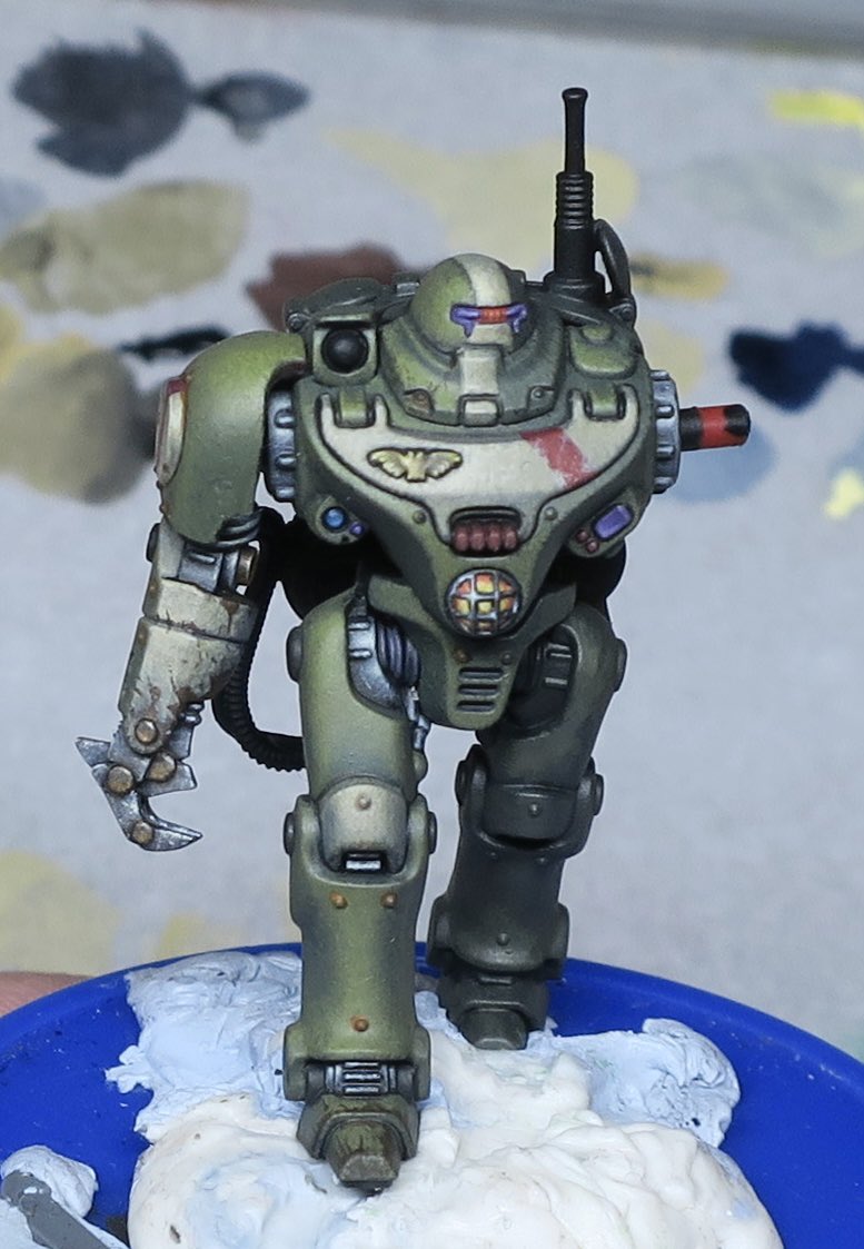 Finally got around to painting Blackstone fortress minis again, a lot of weathering I think is in order. #WarhammerCommunity #PaintingWarhammer