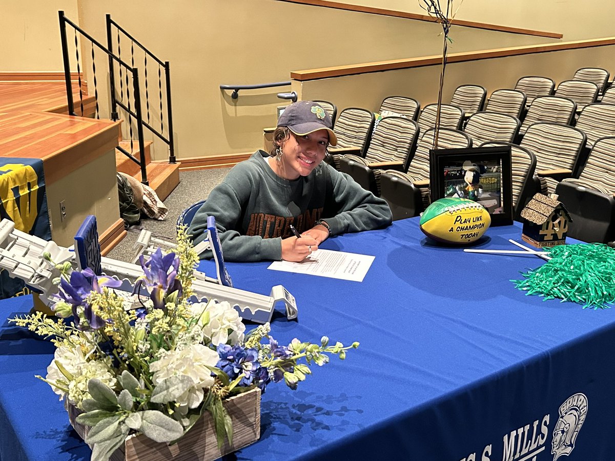 LsmBoosterClub's tweet photo. Congratulations Gabbie Zeller on signing you D1 letter of intent to Notre Dame! https://t.co/cpJuicaTPC