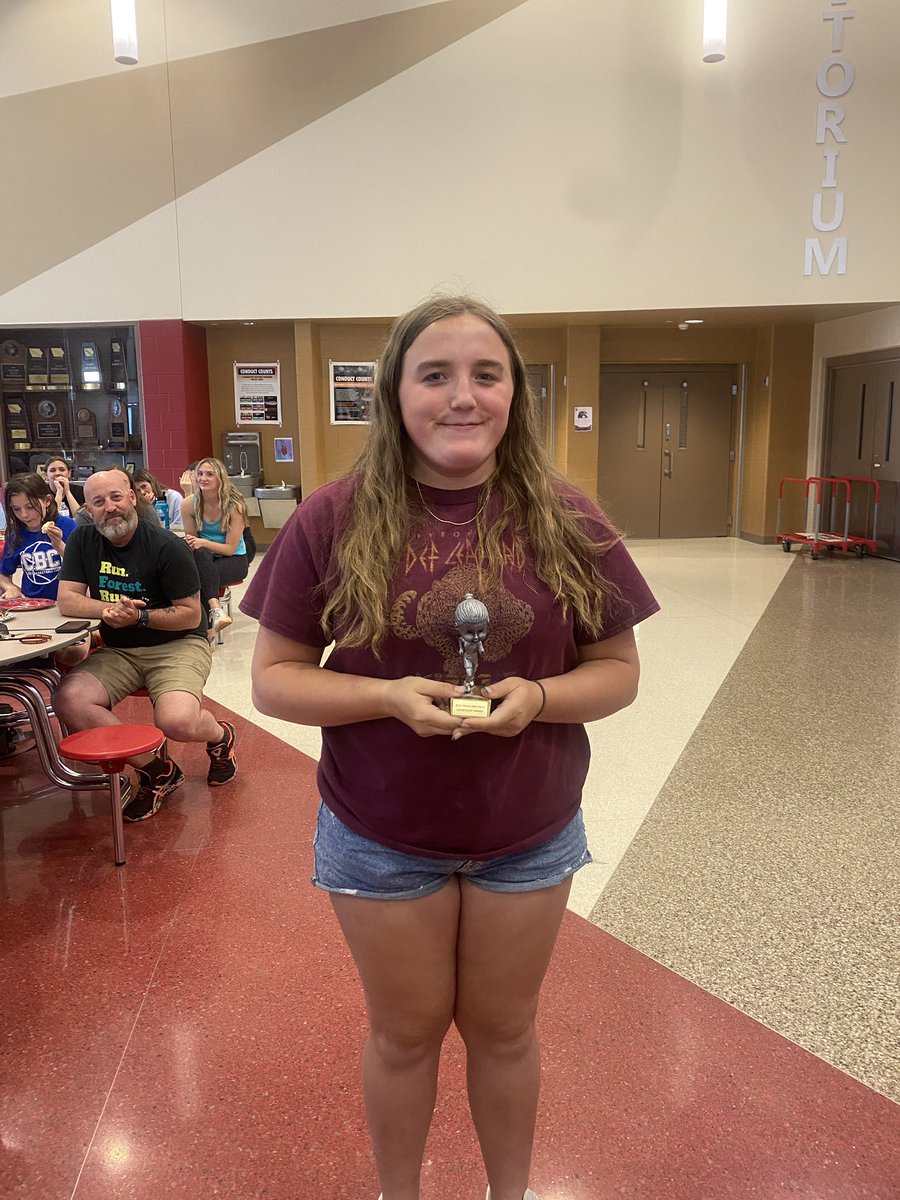 Senior Maddie Winther received the Team Spirit award!