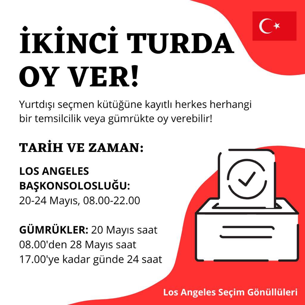 CalTurks's tweet photo. Birinci tur önemliydi, ikincisi daha da önemli. Sandıklara ulaşmak için bir çok alternatif var. Bu şansı kaybetmeyin. https://t.co/jHzL6FlHid