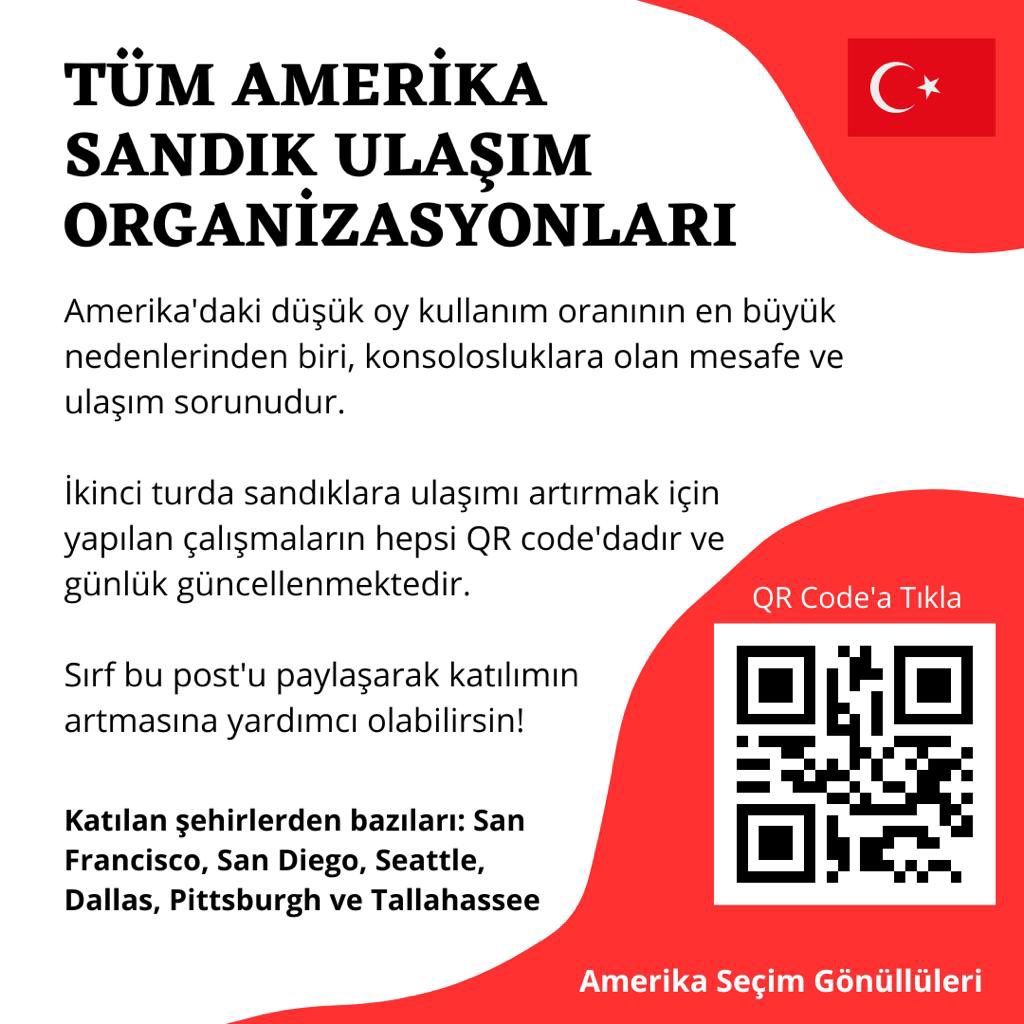 CalTurks's tweet photo. Birinci tur önemliydi, ikincisi daha da önemli. Sandıklara ulaşmak için bir çok alternatif var. Bu şansı kaybetmeyin. https://t.co/jHzL6FlHid