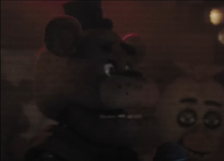 Luquelent's tweet photo. Five Nights at Freddy's Movie Theory:

The music that plays when Freddy and the crew are performing in the teaser trailer, Talking In Your Sleep by The Romantics,  might be referring to the fact that Mike has visions/dreams/nightmares about something that.... 1/3 https://t.co/FC6t00Fbu4