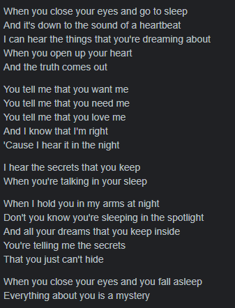Luquelent's tweet photo. Five Nights at Freddy's Movie Theory:

The music that plays when Freddy and the crew are performing in the teaser trailer, Talking In Your Sleep by The Romantics,  might be referring to the fact that Mike has visions/dreams/nightmares about something that.... 1/3 https://t.co/FC6t00Fbu4