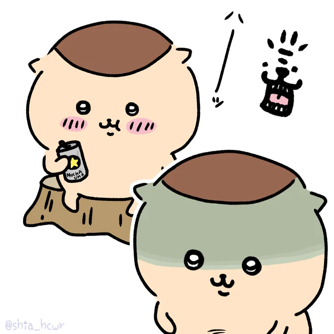 くりまんじゅうパイセンの好きな表情  #ちいかわファンアート