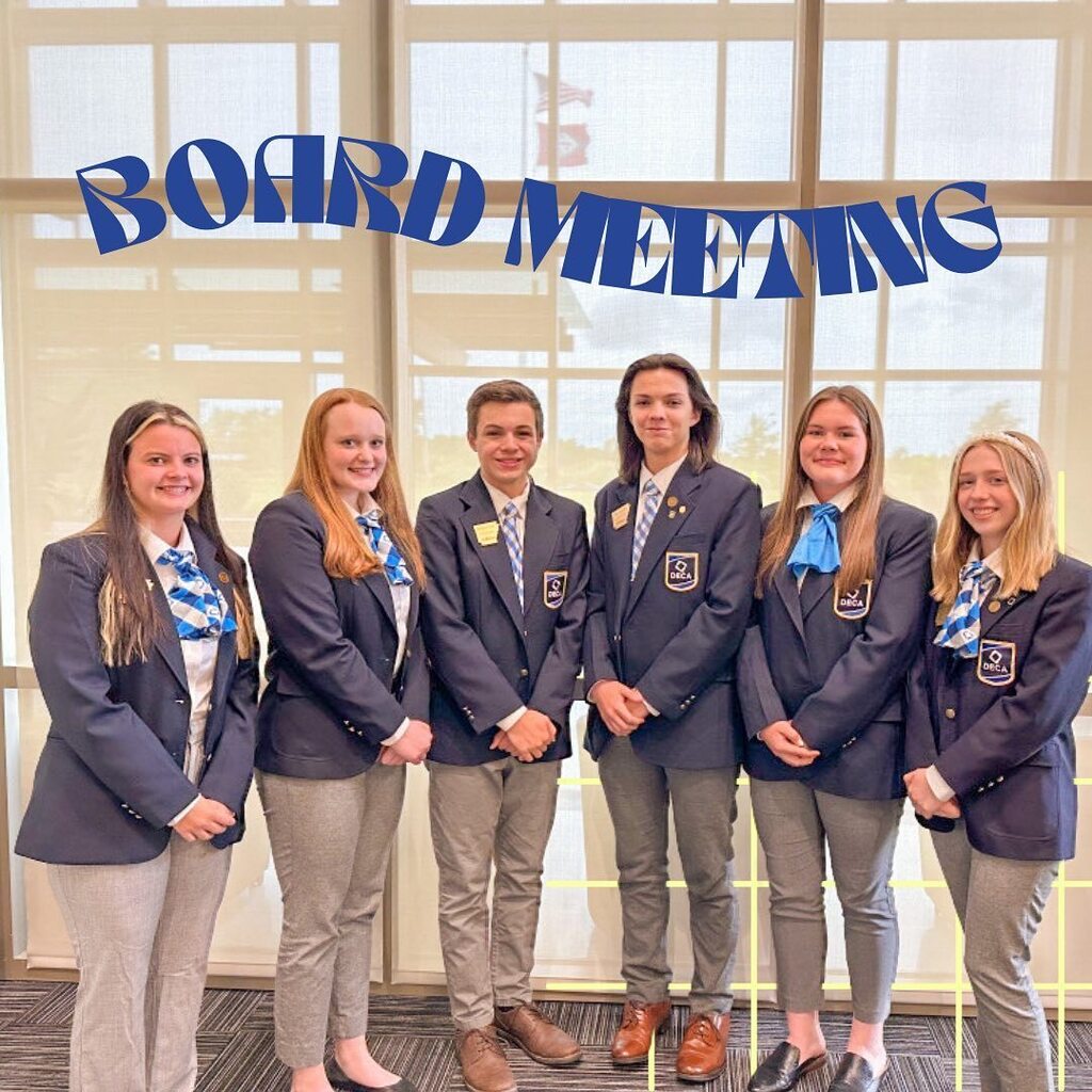 First Board Meeting is officially in the books!✅✅✅ Your officers and board members had so much fun collaborating and working on plans so you can truly #experiencethedifference this next school year! #weARdeca instagr.am/p/CsXLcIBRZp1/