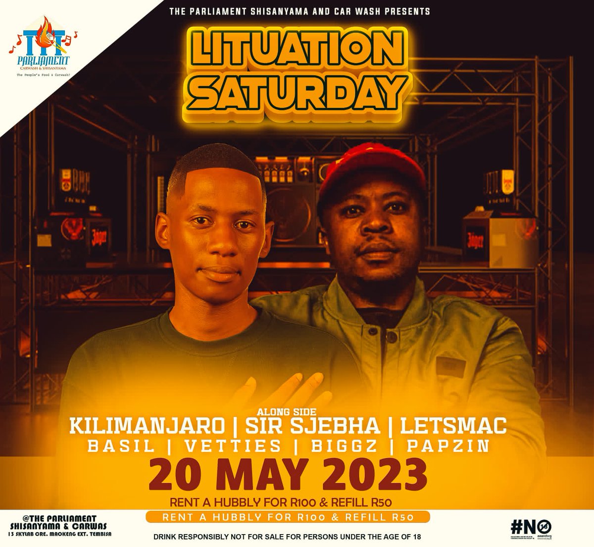 kilimanjarodedj's tweet photo. Rocking Zero11 Lifestyle Corner this coming Saturday &amp; @the parliament shishanyama 💪🤘 https://t.co/i1CQLuzzwq