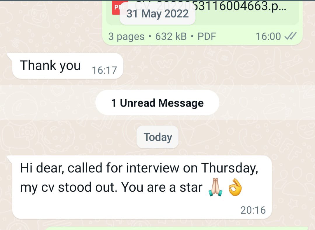 ZamakonkeK's tweet photo. Allow Experts to Revamp your cv to Increase your chances of getting Hired!

Cover letter costs R50📝❤ 
CV (Prices From R80)📝❤

Whatsapp link:📲(https://t.co/VoTRcKRbyy) or 078 848 6818 

[TESTIMONIES, VIEW THE THREAD] https://t.co/idvbDmxFxB