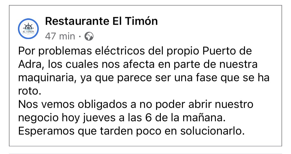F_utrera's tweet photo. @PuertosAND La gestión del puerto de Adra es una vergüenza. Es inadmisible. 
La dejadez en la limpieza que sufre el sector pesquero en su día a día, la falta de seguridad que ocasiona robos continuos en diferentes instalaciones y comercios. https://t.co/vyGty26Vdw