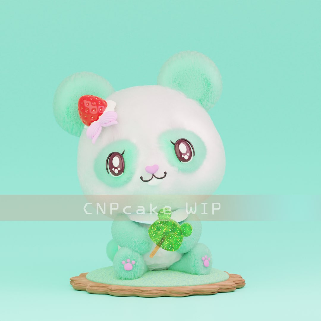Cake ｜CNPcakeゆめかわ3Dお披露目🌈🐼🌈🐰🌈 tweet media