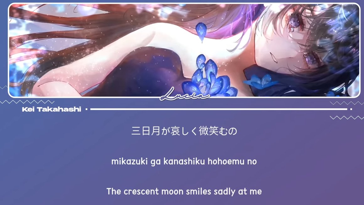 i remember back then i really love crescent moon , but now i think im just a loser , forgotting what im really likes and even scared with all of them
aitouka~♪