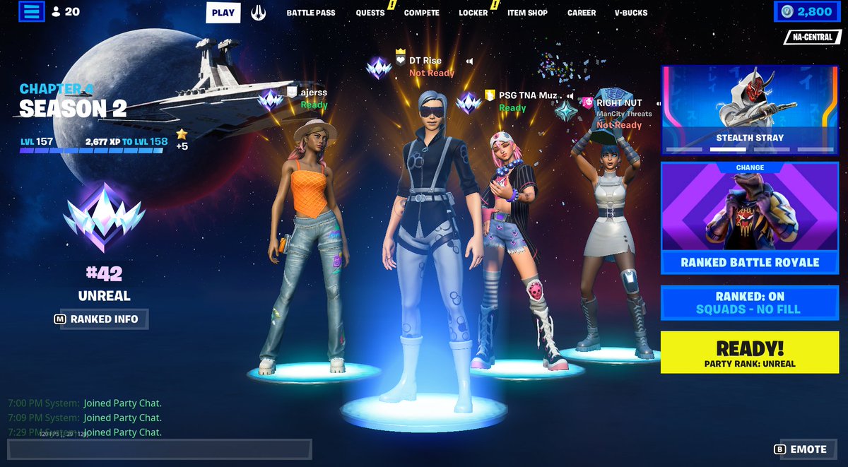 RiseFn's tweet photo. 1st unreal squad https://t.co/pMADSCwaZi