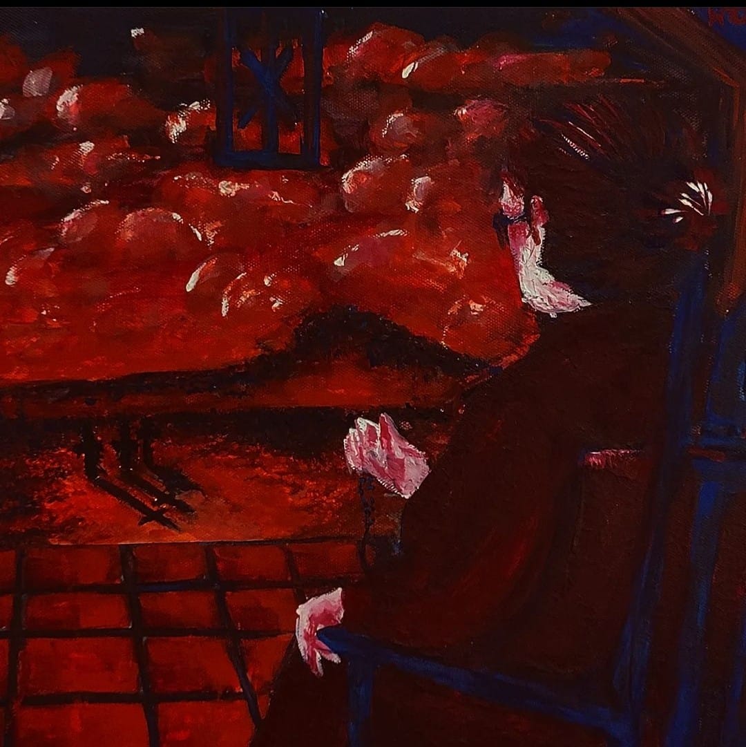 semanalgrafico's tweet photo. #LaSalaDeODAC | "Tan larga, tan corta, tan tranquila, tan de excesos... esta vida."

Pinturas al óleo de Orlando Michel.

👉 https://t.co/IA0qVenm38 https://t.co/KuRJszlt4r