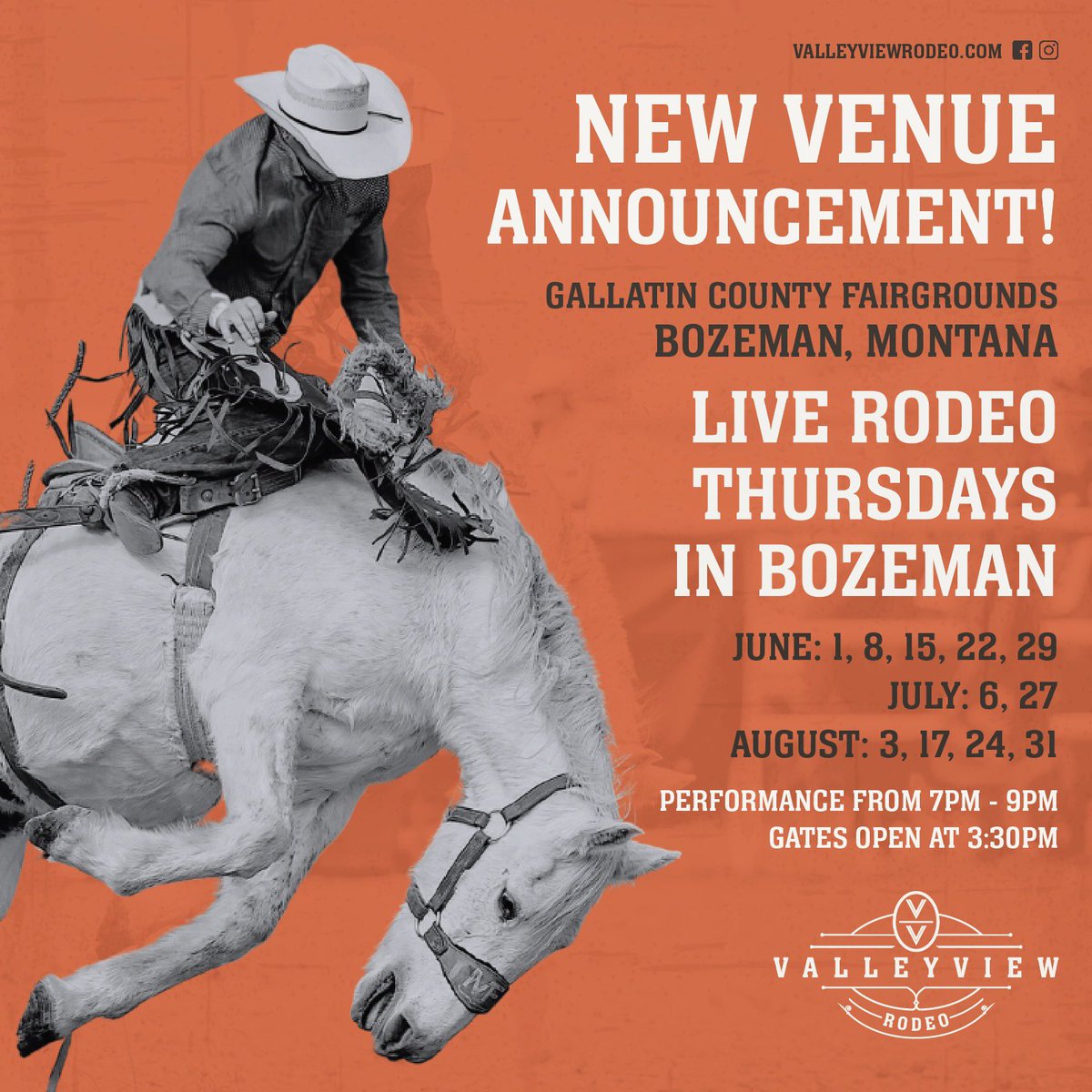 ATTENTION RODEO LOVERS 🤠🐴🇺🇸 I’m so excited to be hosting the newest summer rodeo this year in Bozeman, Montana!! We can’t wait to see you in the stands!